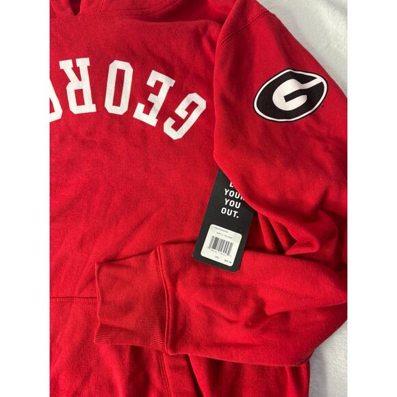 NWT Georgia Bulldogs Men's XL Red Hoodie Retail $80 - Picture 2 of 3